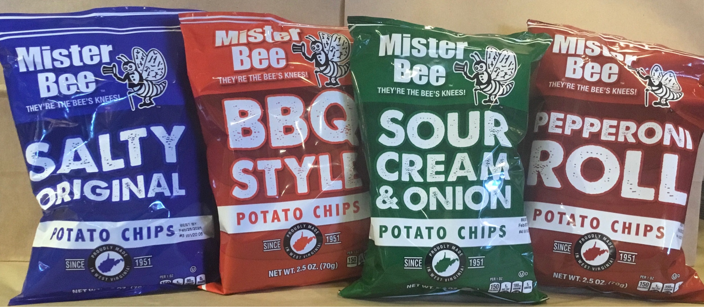 Mr. Bee’s Potato Chip Sampler